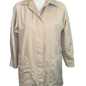 London Fog Women's Tan Fully Lined Trench Coat #114